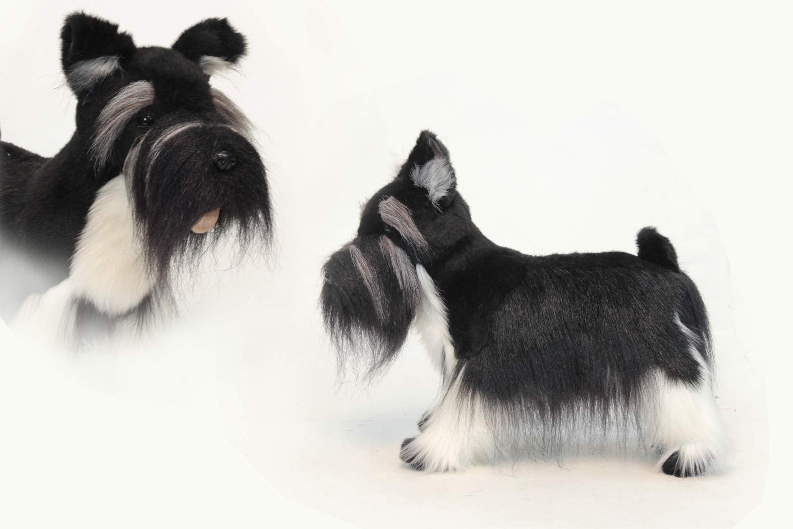 おもちゃ ぬいぐるみ 犬 ハンサ HANSA ホワイトテリア シュナウザー リアル